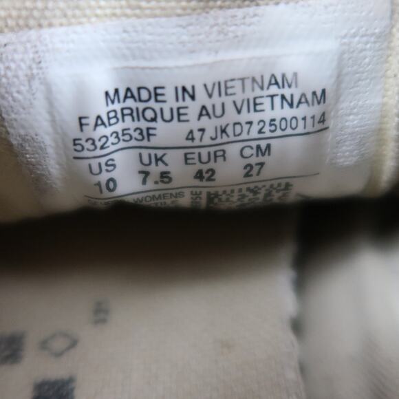 Converse Shoes Womens 10 Casual Sneakers All Star Low Slim Canvas Lace Up Flat - Picture 6 of 12